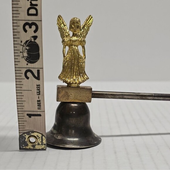 Vintage Angel Candle Snuffer Brass Iron Two Tone Metal - Picture 5 of 9